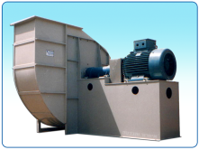 Centrifugal Plastic Blower PRTB-49 from PP with direct drive with clutch